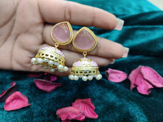 Brass jhumkis