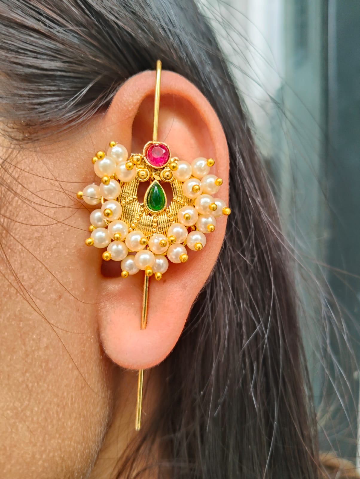 Beautiful earcuff bugadi short pattern