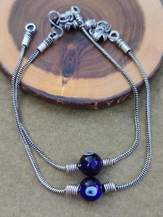 Evil eye anklet