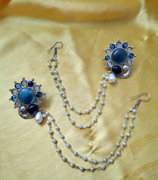 brass sahara earrings
