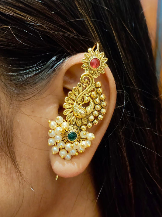 Beautiful brass earcuff bugadi