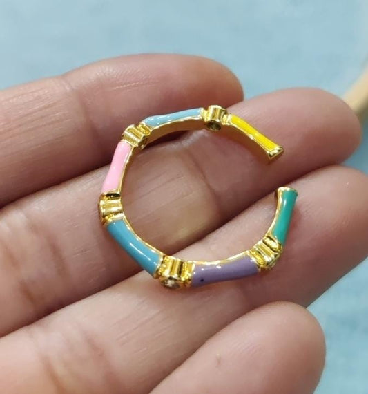 Enamel Adjustable ring