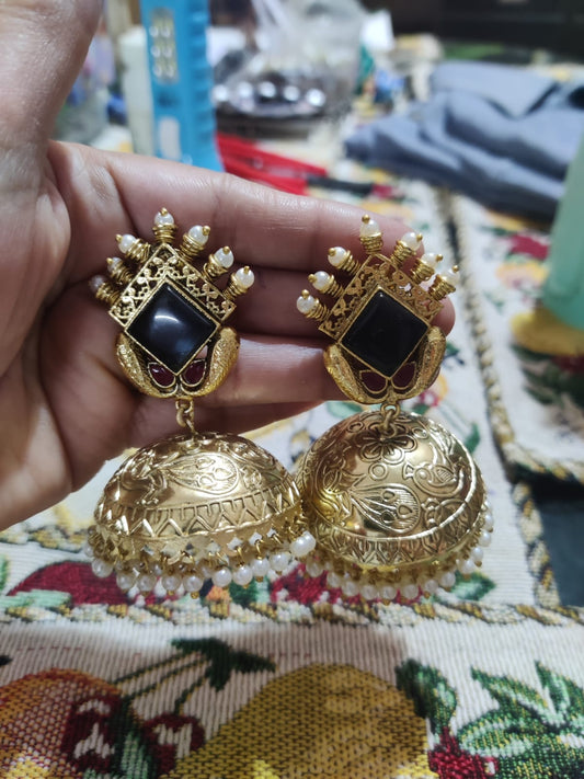 Brass big sized Jhumki