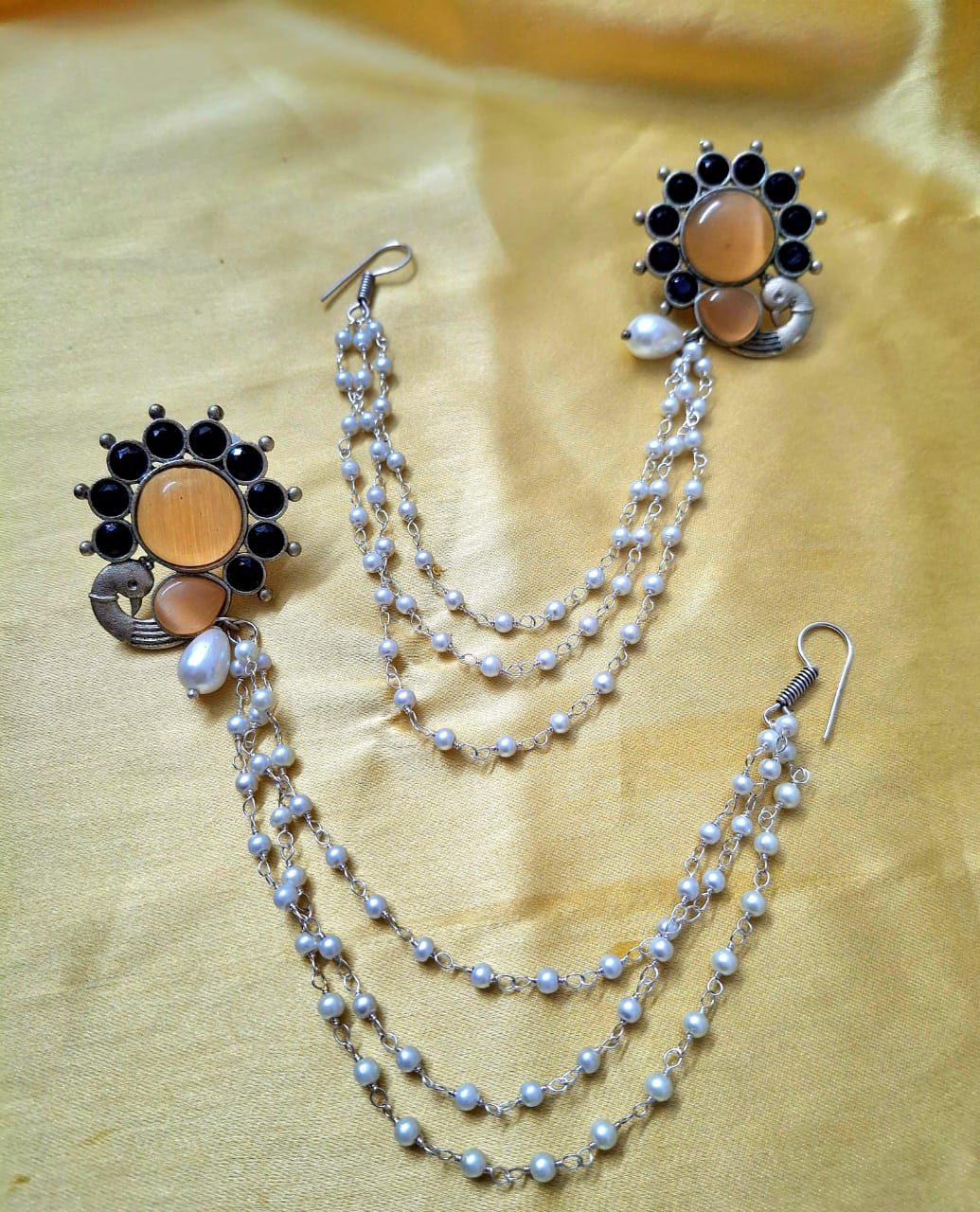 brass sahara earrings