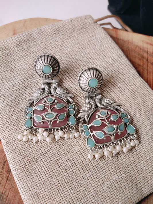 Monalisa stone earrings