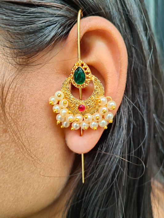 Earcuff bugadi with pearls