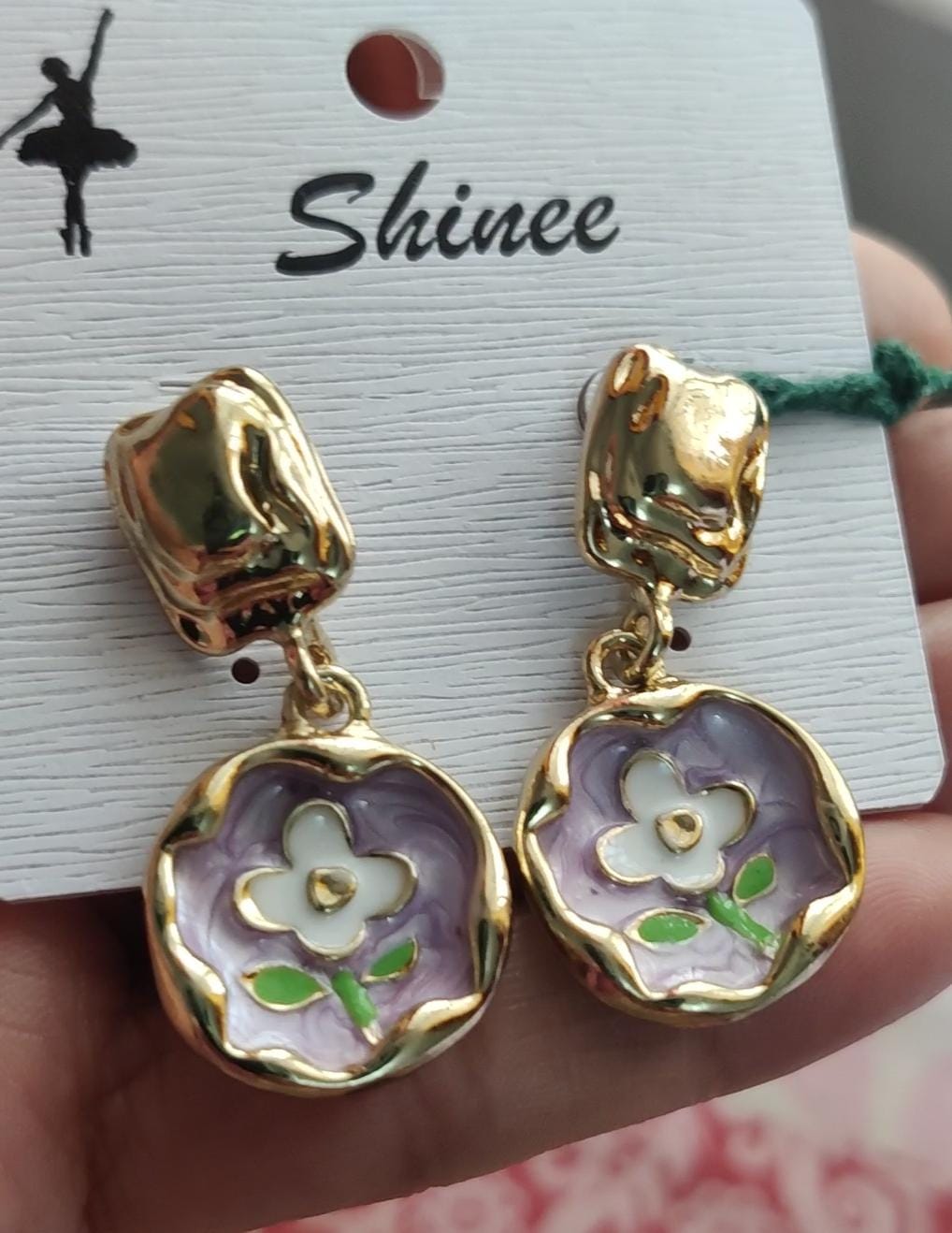 Enamel earrings