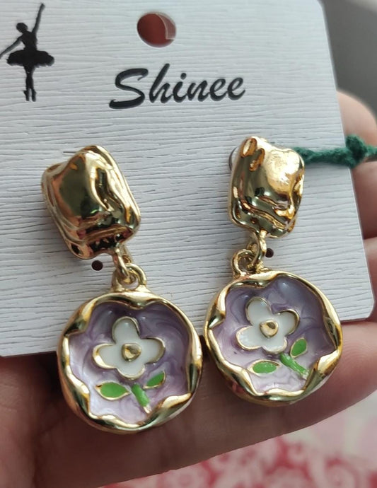 Enamel earrings